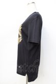 画像2: ヴィヴィアンウエストウッド MAN 中古 / TS/リーフ箔ｐｔTシャツ 46 黒  Y-25-09-17-058-ts-IN-ZY (2)