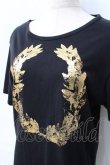 画像4: ヴィヴィアンウエストウッド MAN 中古 / TS/リーフ箔ｐｔTシャツ 46 黒  Y-25-09-17-058-ts-IN-ZY (4)