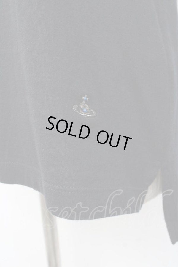 画像5: ヴィヴィアンウエストウッド MAN 中古 / TS/リーフ箔ｐｔTシャツ 46 黒  Y-25-09-17-058-ts-IN-ZY (5)