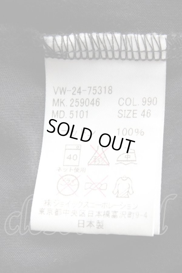 画像7: ヴィヴィアンウエストウッド MAN 中古 / TS/リーフ箔ｐｔTシャツ 46 黒  Y-25-09-17-058-ts-IN-ZY (7)