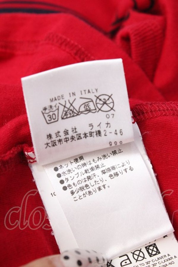 画像7: ヴィヴィアンウエストウッド MAN 中古 / クロックプリントTシャツ S レッド  Y-25-09-17-062-ts-SZ-ZY (7)