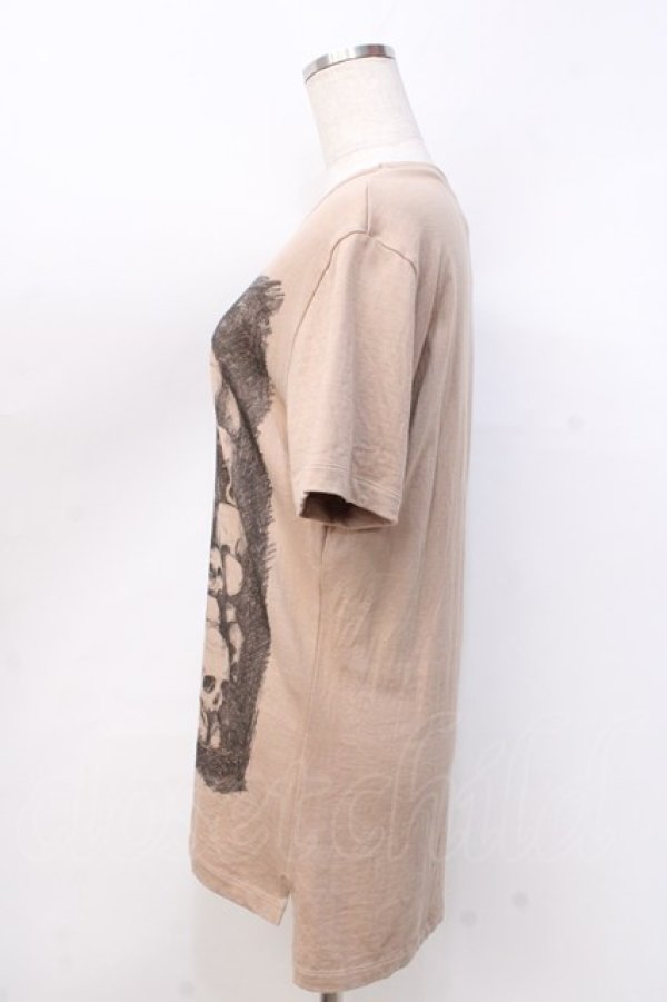 画像2: ヴィヴィアンウエストウッド MAN 中古 / スカルスタディTシャツ 46 ベージュ  Y-25-09-17-063-to-SZ-ZY (2)