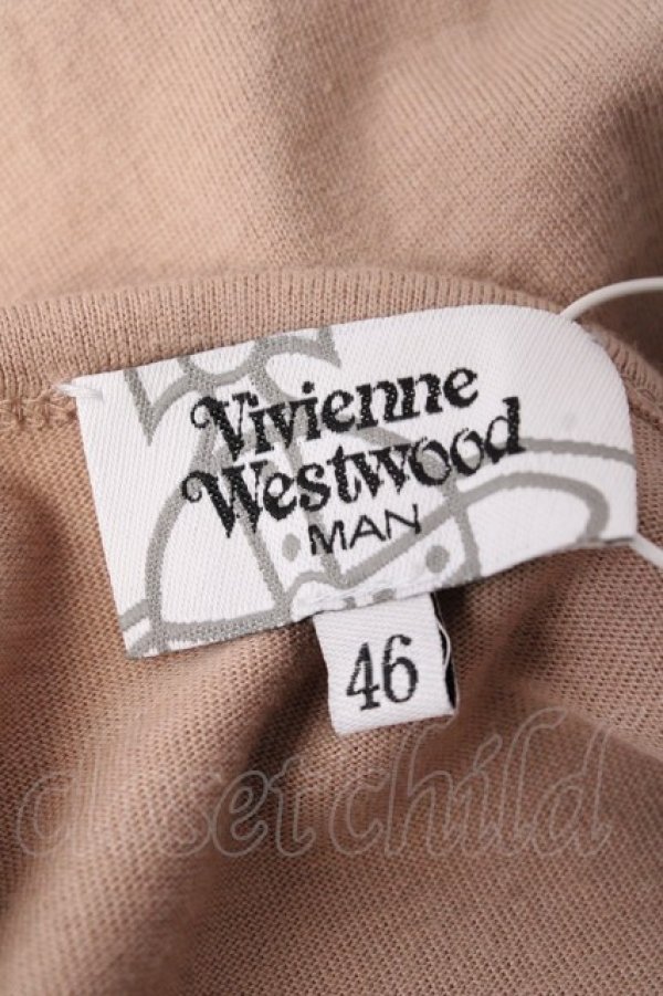 画像5: ヴィヴィアンウエストウッド MAN 中古 / スカルスタディTシャツ 46 ベージュ  Y-25-09-17-063-to-SZ-ZY (5)