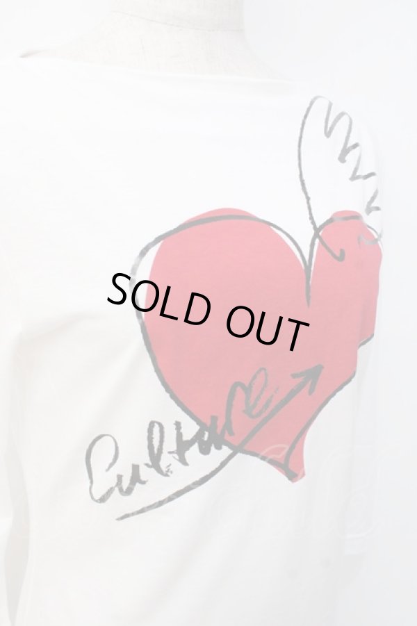 画像4: ヴィヴィアンウエストウッド 中古 / ハートptTシャツ 3 ホワイト  Y-25-09-17-064-ts-SZ-ZY (4)