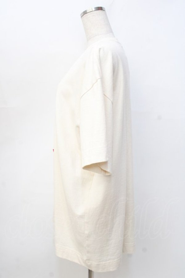 画像2: ヴィヴィアンウエストウッド 中古 / 4/1BD天竺SKULL PATCHオーバーサイズTシャツ 00 ベージュ  Y-25-09-17-065-to-AS-ZY (2)