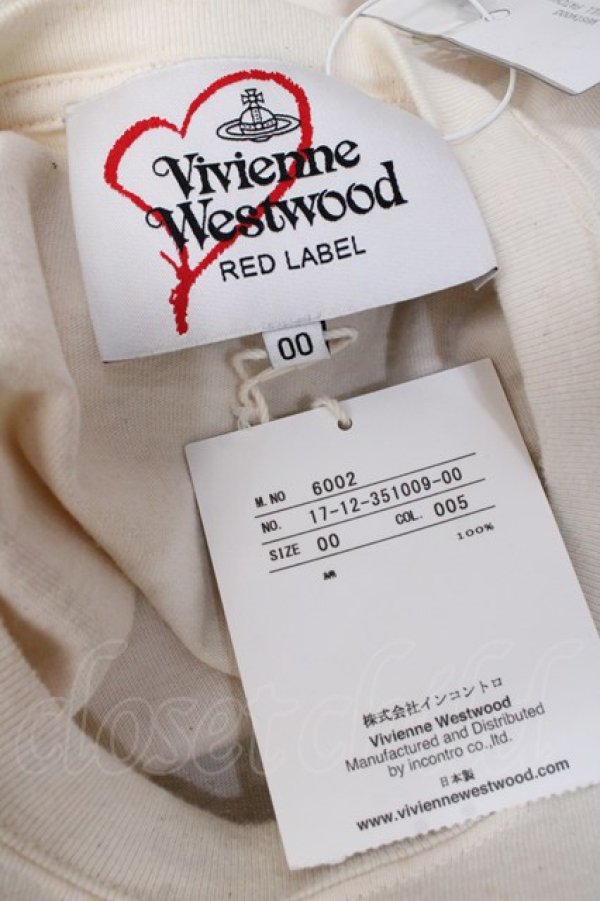 画像5: ヴィヴィアンウエストウッド 中古 / 4/1BD天竺SKULL PATCHオーバーサイズTシャツ 00 ベージュ  Y-25-09-17-065-to-AS-ZY (5)