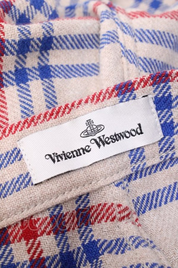 画像6: ヴィヴィアンウエストウッド MAN 中古 / TARTAN NEW ASYMMETRICパンツ M アイボリー  Y-25-09-17-066-pa-YM-ZY (6)