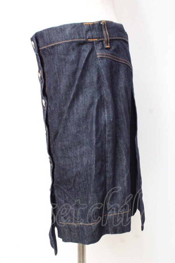 画像2: ANGLOMANIA 中古 / 2WAYスクイグルデニムスカート 26 インディゴ  Y-25-09-17-067-sk-SZ-ZY (2)
