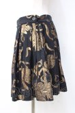 画像2: ANGLOMANIA 中古 / フレアミニスカート 38 ブラック×ゴールド  Y-25-09-17-068-sk-SZ-ZY (2)