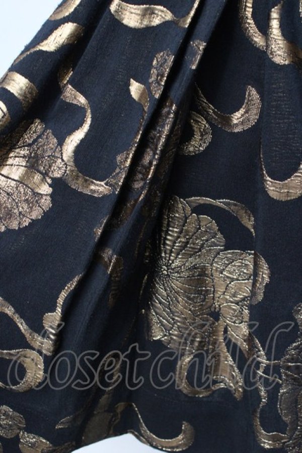 画像4: ANGLOMANIA 中古 / フレアミニスカート 38 ブラック×ゴールド  Y-25-09-17-068-sk-SZ-ZY (4)