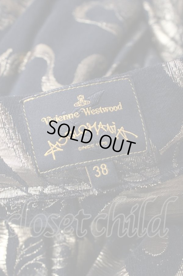 画像5: ANGLOMANIA 中古 / フレアミニスカート 38 ブラック×ゴールド  Y-25-09-17-068-sk-SZ-ZH (5)