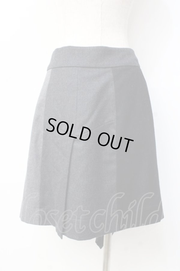 画像3: ヴィヴィアンウエストウッド 中古 / パッチワークウールスカート 1 ブラック×グレー  Y-25-09-17-072-sk-IG-ZY (3)