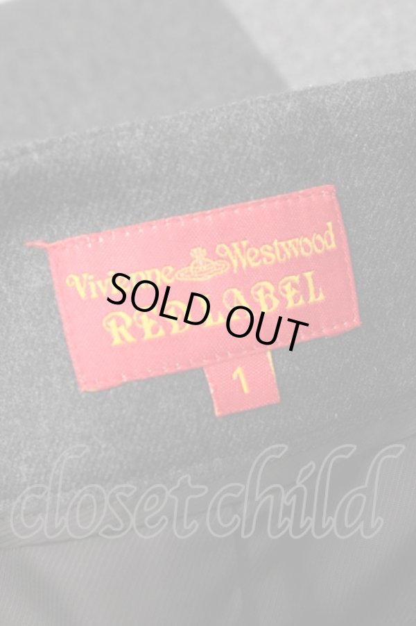 画像5: ヴィヴィアンウエストウッド 中古 / パッチワークウールスカート 1 ブラック×グレー  Y-25-09-17-072-sk-IG-ZY (5)