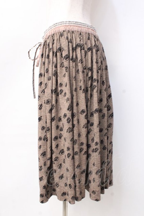 画像2: ヴィヴィアンウエストウッド 中古 / ハンドドロードットカットスカート S ブラウン  Y-25-09-17-077-sk-IG-ZY (2)