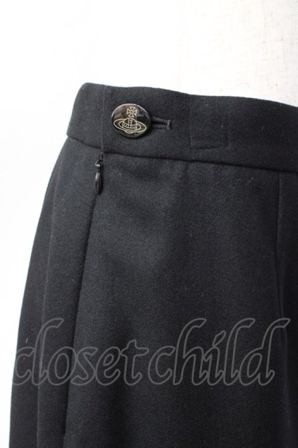 画像4: ヴィヴィアンウエストウッド 中古 / ウールミディスカート 3 ブラック  Y-25-09-17-078-sk-YM-ZY (4)