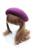 画像2: ヴィヴィアンウエストウッド 中古 / Open 24 Hours Wool ベレー帽  パープル  Y-25-09-17-021-ha-SZ-ZY (2)