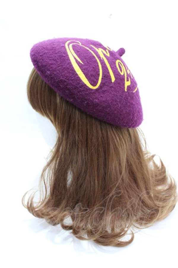 画像3: ヴィヴィアンウエストウッド 中古 / Open 24 Hours Wool ベレー帽  パープル  Y-25-09-17-021-ha-SZ-ZY (3)