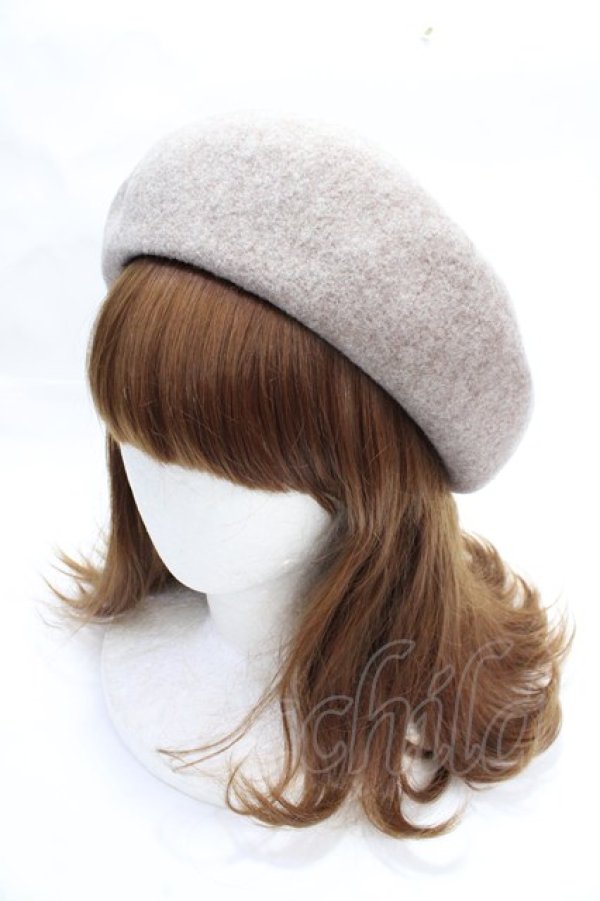 画像2: ヴィヴィアンウエストウッド 中古 / ウールベレー帽  ベージュ  Y-25-09-17-022-ha-SZ-ZY (2)