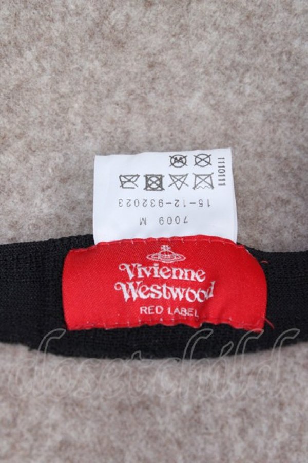 画像6: ヴィヴィアンウエストウッド 中古 / ウールベレー帽  ベージュ  Y-25-09-17-022-ha-SZ-ZY (6)