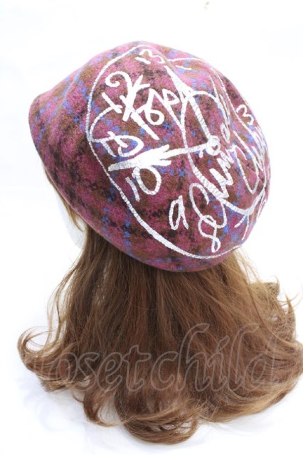 画像3: ヴィヴィアンウエストウッド 中古 / クロックプリントバスクニットベレー帽  マルチ  Y-25-09-17-023-gd-YM-ZY (3)