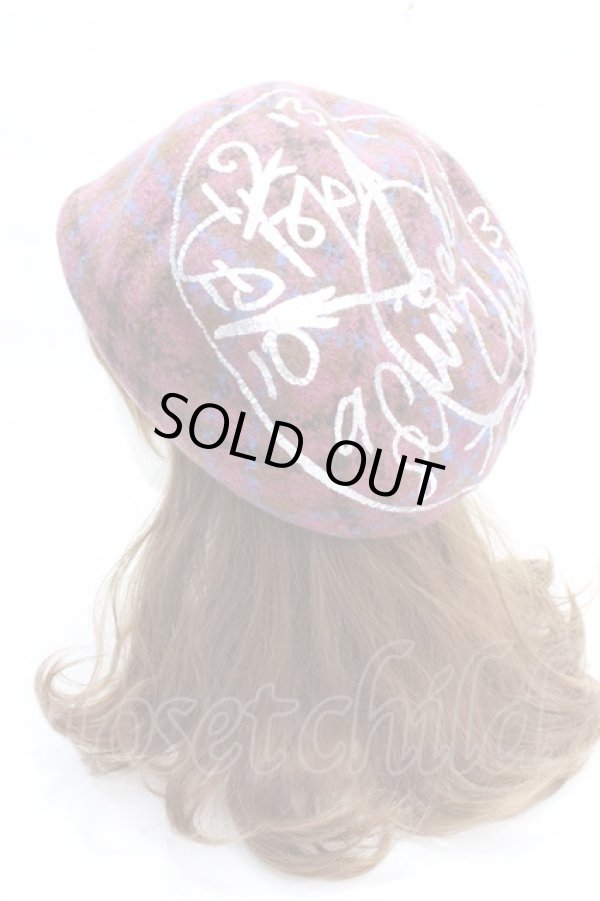 画像3: ヴィヴィアンウエストウッド 中古 / クロックプリントバスクニットベレー帽  マルチ  Y-25-09-17-023-gd-YM-ZY (3)