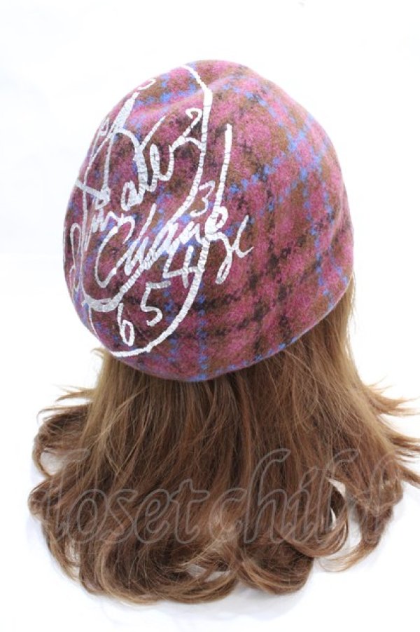 画像4: ヴィヴィアンウエストウッド 中古 / クロックプリントバスクニットベレー帽  マルチ  Y-25-09-17-023-gd-YM-ZY (4)