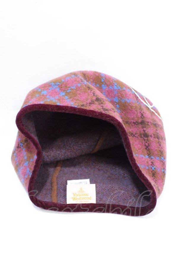 画像6: ヴィヴィアンウエストウッド 中古 / クロックプリントバスクニットベレー帽  マルチ  Y-25-09-17-023-gd-YM-ZY (6)