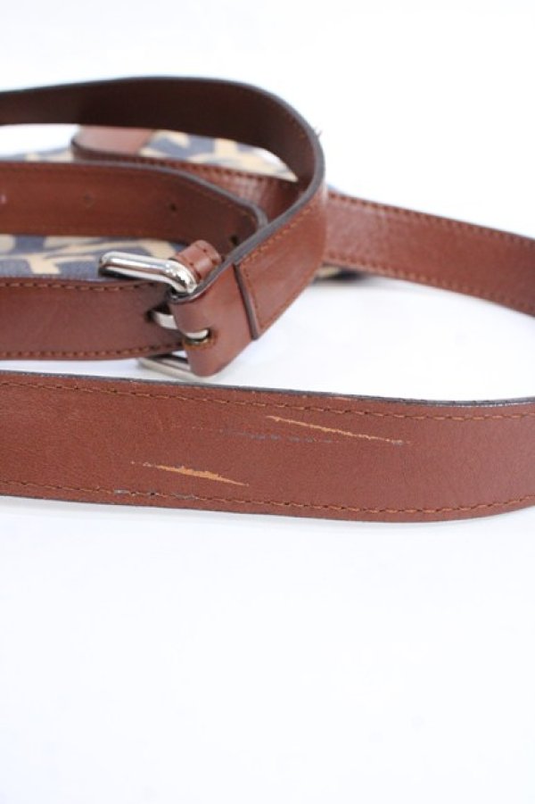 画像5: ヴィヴィアンウエストウッド 中古 / ロゴジャガードショルダーバッグ  ベージュ  Y-25-09-17-025-ba-SZ-ZY (5)