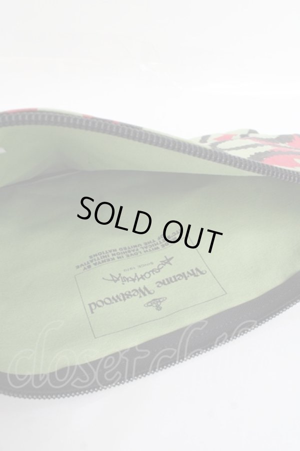 画像3: ANGLOMANIA 中古 / スクイグルクラッチバッグ  グリーン  Y-25-09-17-027-ba-SZ-ZH (3)