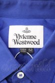 画像5: ヴィヴィアンウエストウッド 中古 / カラーオーブ刺繍シャツ 52 ブルー  Y-25-09-17-029-bl-YM-ZY (5)