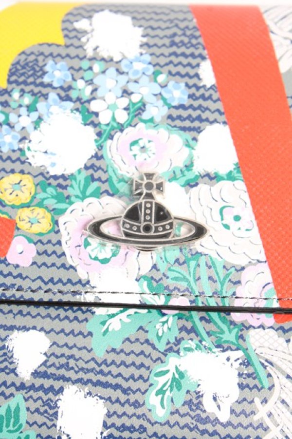 画像3: ヴィヴィアンウエストウッド 中古 /IZZARD PRINT 二ツ折リ財布  グレー  Y-25-10-12-030-gd-SZ-ZY (3)