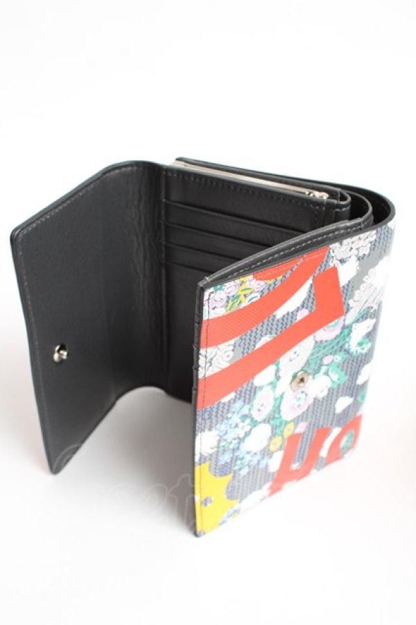 画像5: ヴィヴィアンウエストウッド 中古 /IZZARD PRINT 二ツ折リ財布  グレー  Y-25-10-12-030-gd-SZ-ZY (5)