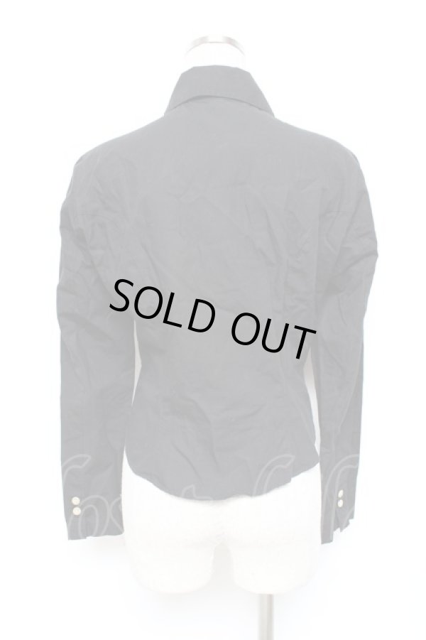 画像3: ヴィヴィアンウエストウッド 中古 / カラーオーブ刺繍ブラウス 40 黒  Y-25-10-12-039-to-SZ-ZY (3)