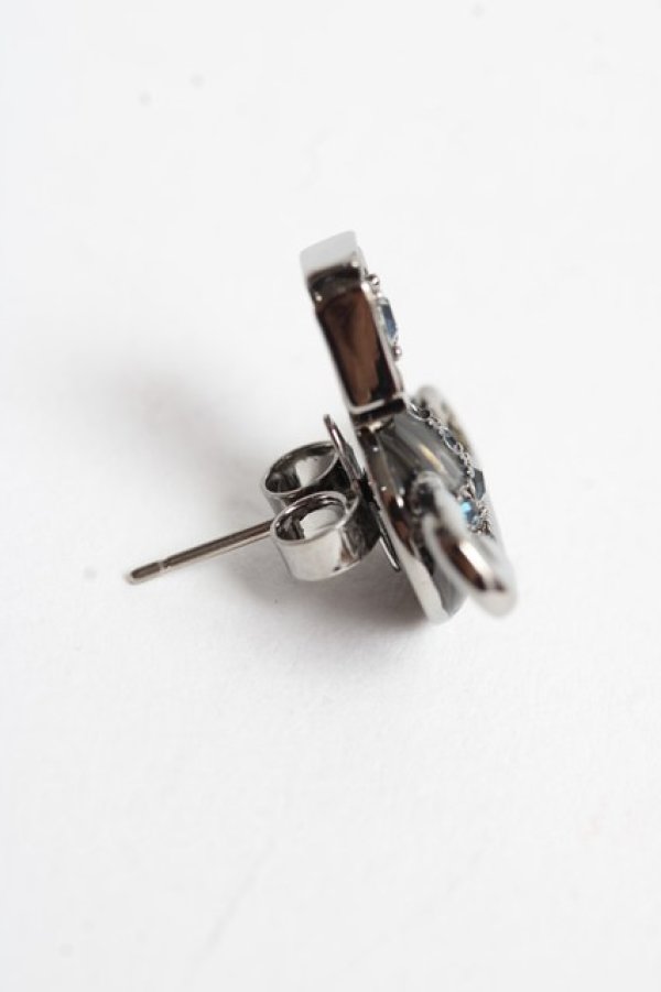 画像3: ヴィヴィアンウエストウッド MAN 中古 / KITTYシングルピアス  シルバー×ブラック  Y-25-10-12-004-er-SZ-ZY (3)