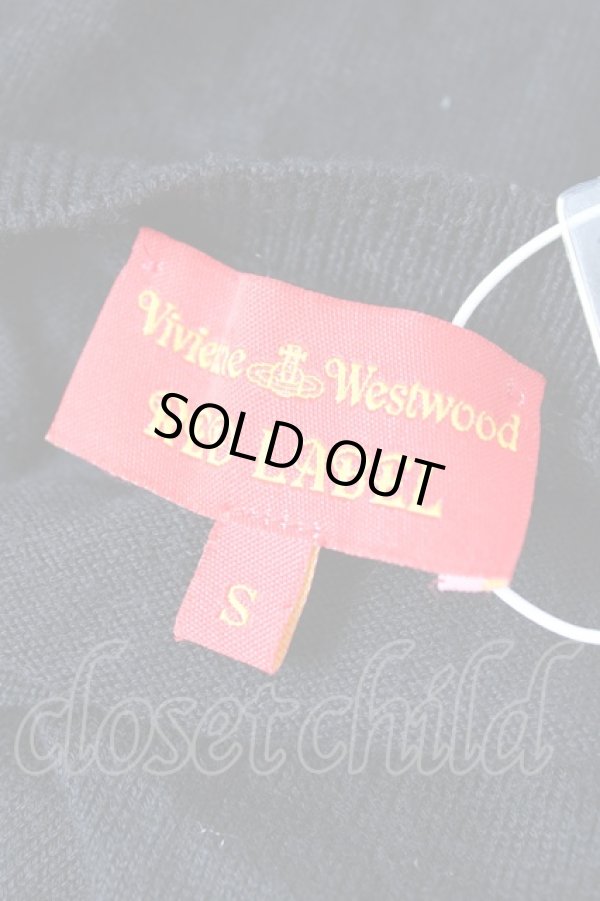 画像5: ヴィヴィアンウエストウッド 中古 / カラーオーブ刺繍半袖ニット S 黒  Y-25-10-12-041-to-SZ-ZY (5)