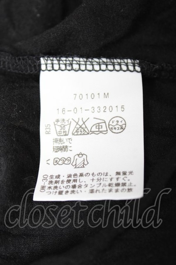 画像6: ヴィヴィアンウエストウッド 中古 / 単色オーブ刺繍ハイネック長袖カットソール 1 ブラック  Y-25-10-12-042-to-SZ-ZY (6)