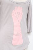 画像4: ヴィヴィアンウエストウッド 中古 / プリント七分丈カットソー ２ グレー  Y-25-10-12-043-to-SZ-ZY (4)