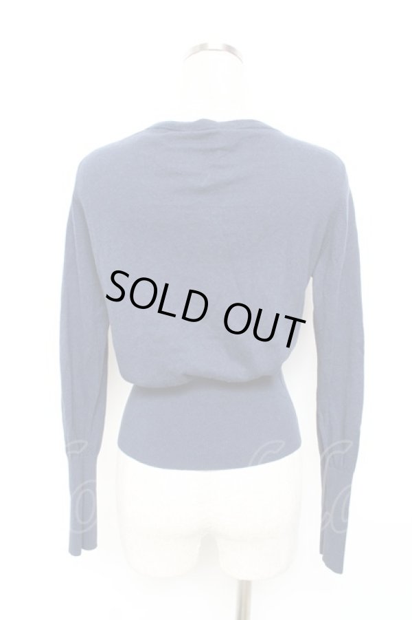 画像3: ヴィヴィアンウエストウッド 中古 / 単色オーブ刺繍カーディガン 2 紺  Y-25-10-12-045-to-SZ-ZY (3)