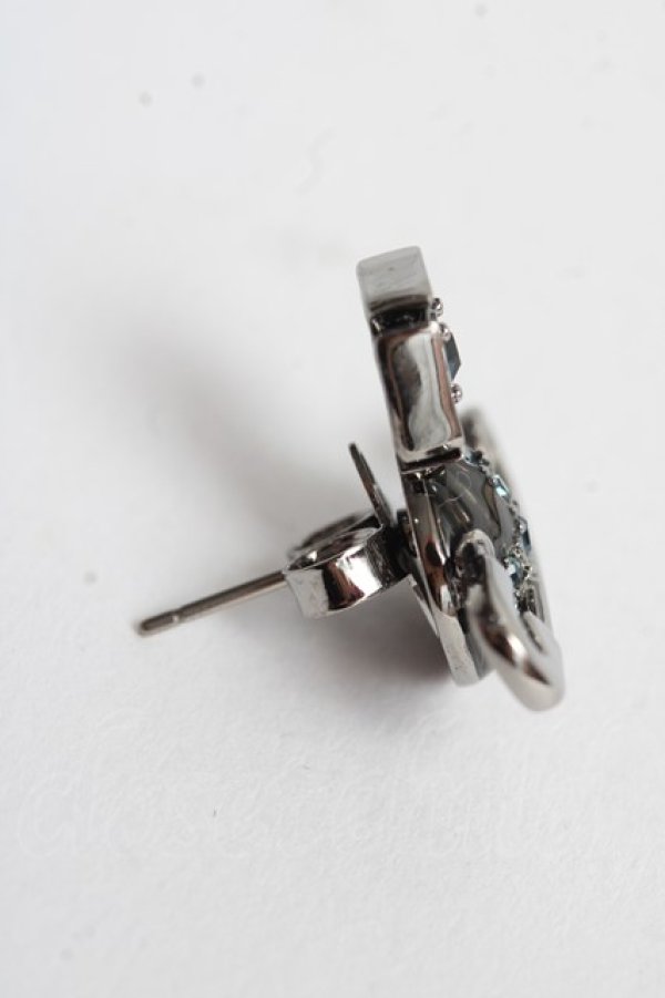画像3: ヴィヴィアンウエストウッド MAN 中古 / KITTYシングルピアス  シルバー×ブラック  Y-25-10-12-005-er-SZ-ZY (3)