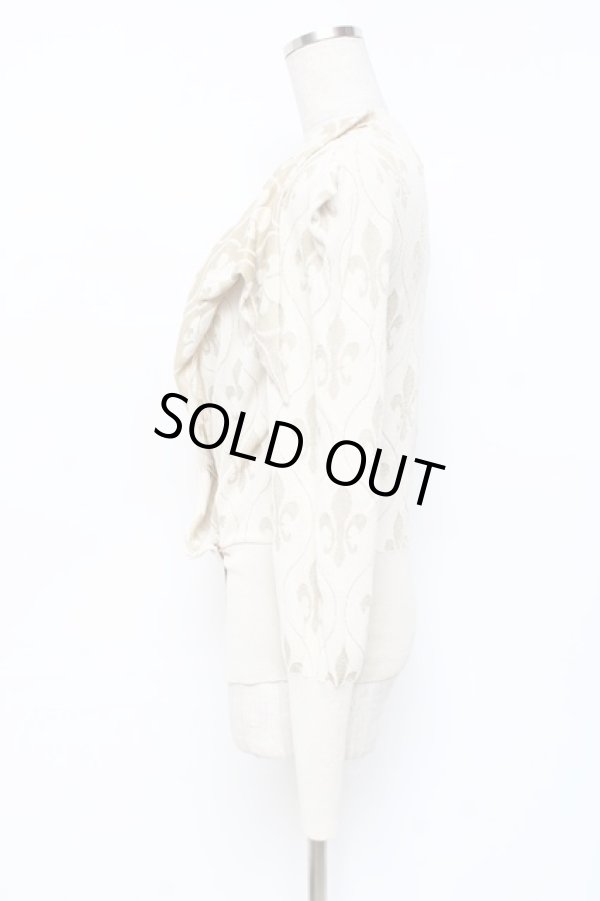 画像2: ヴィヴィアンウエストウッド 中古 / ユリ紋章カーデ 2 アイボリー×ゴールド  Y-25-10-12-049-to-SZ-ZY (2)