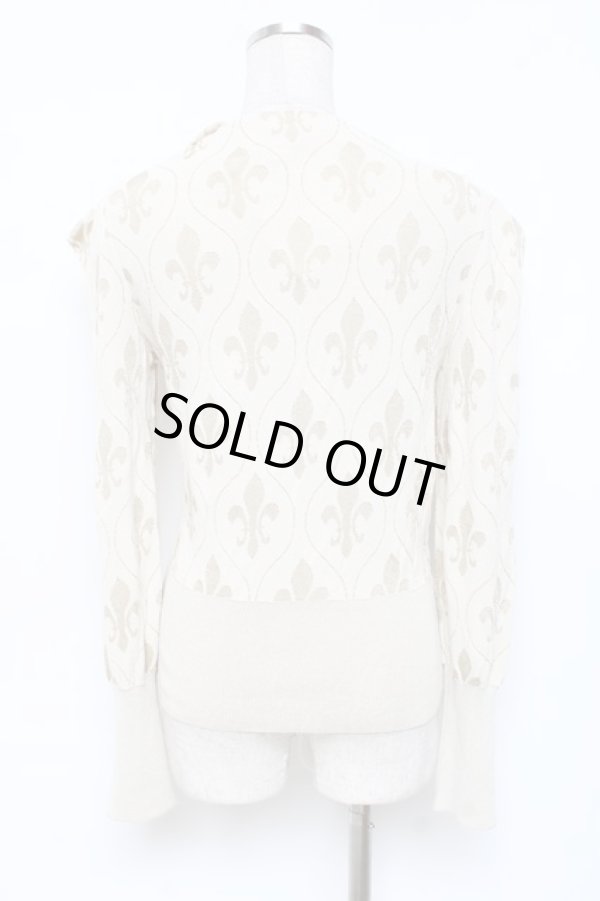 画像3: ヴィヴィアンウエストウッド 中古 / ユリ紋章カーデ 2 アイボリー×ゴールド  Y-25-10-12-049-to-SZ-ZY (3)