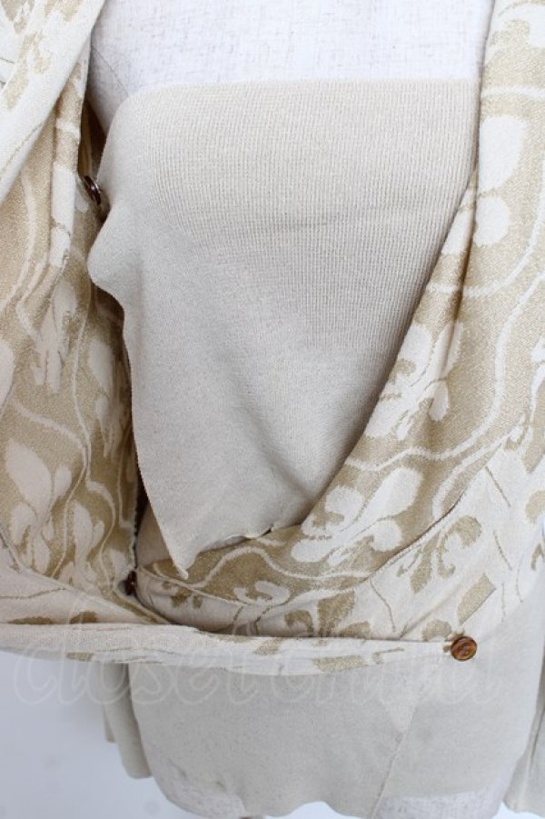 画像5: ヴィヴィアンウエストウッド 中古 / ユリ紋章カーデ 2 アイボリー×ゴールド  Y-25-10-12-049-to-SZ-ZY (5)