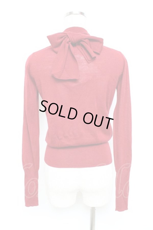 画像5: ヴィヴィアンウエストウッド 中古 / タイ付セーター 2 レッド  Y-25-10-12-050-to-SZ-ZY (5)