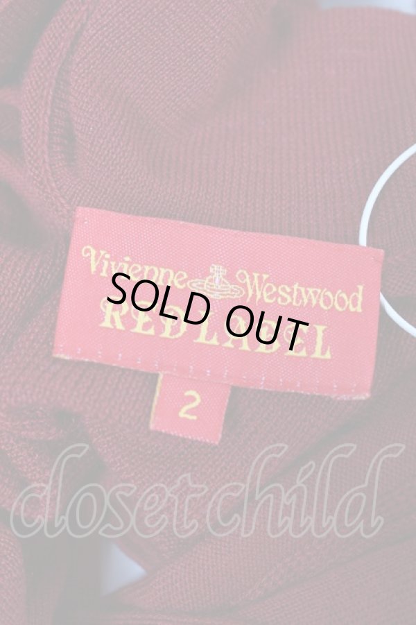 画像6: ヴィヴィアンウエストウッド 中古 / タイ付セーター 2 レッド  Y-25-10-12-050-to-SZ-ZY (6)