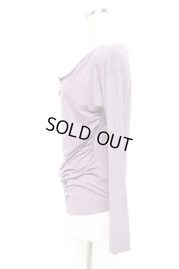 画像2: ANGLOMANIA 中古 / 変形カットソー S パープル  Y-25-10-12-056-ts-SZ-ZY (2)