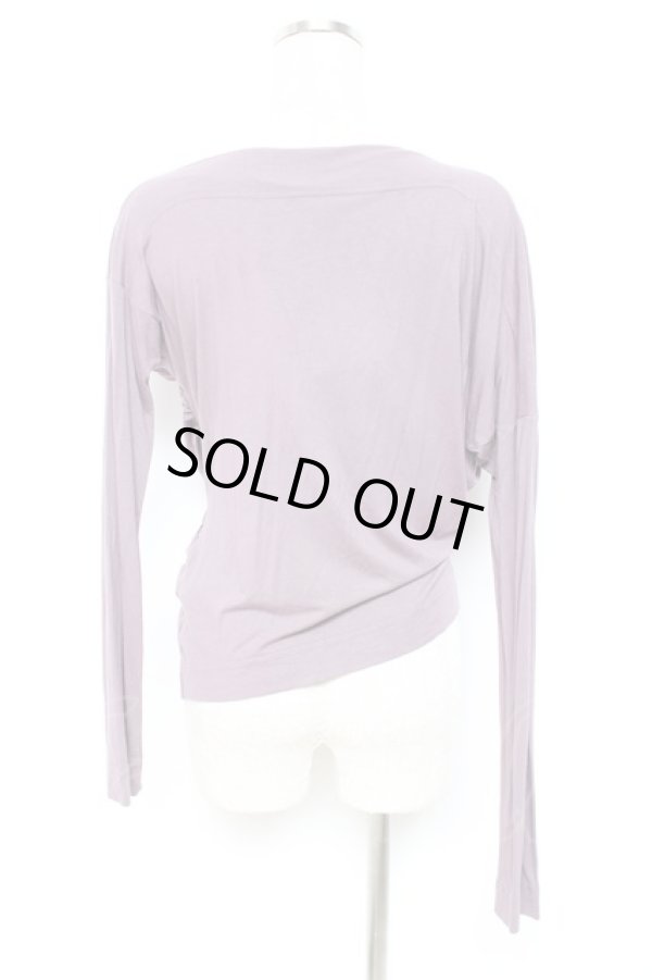 画像3: ANGLOMANIA 中古 / 変形カットソー S パープル  Y-25-10-12-056-ts-SZ-ZY (3)