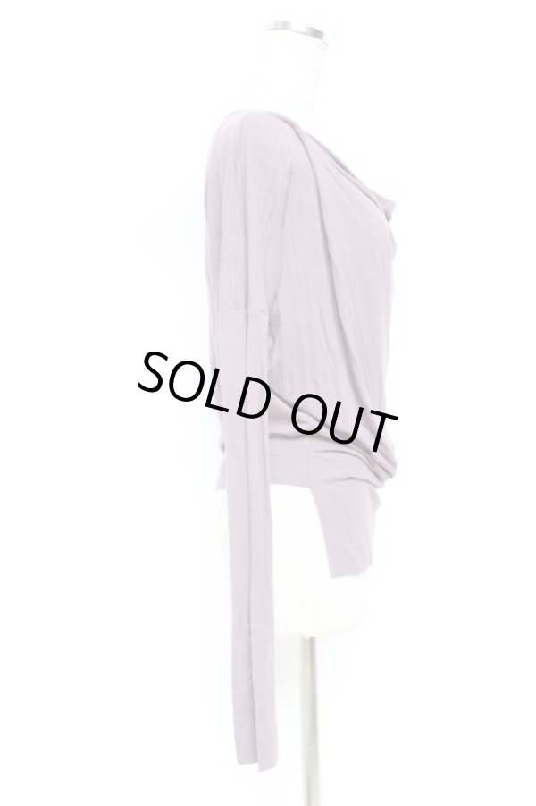 画像4: ANGLOMANIA 中古 / 変形カットソー S パープル  Y-25-10-12-056-ts-SZ-ZY (4)