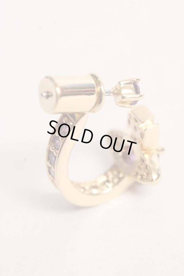画像3: ヴィヴィアンウエストウッド MAN 中古 / MAITENA SINGLE EARRINGS  ゴールド×パープル  Y-25-10-12-007-er-SZ-OS (3)