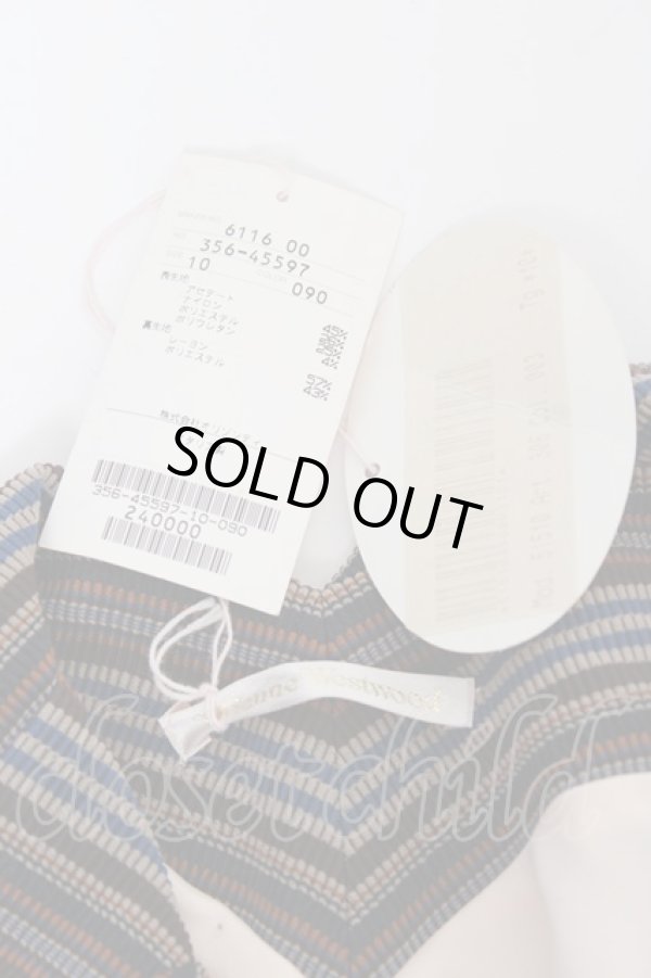 画像5: ヴィヴィアンウエストウッド 中古 / BIGカラーマルチストライプジャケット 10 ブラウン系  Y-25-10-12-059-jc-AS-ZY (5)