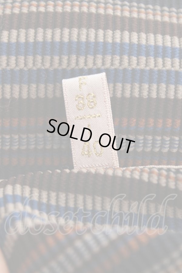 画像7: ヴィヴィアンウエストウッド 中古 / BIGカラーマルチストライプジャケット 10 ブラウン系  Y-25-10-12-059-jc-AS-ZY (7)